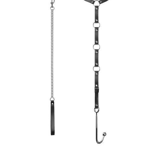 Anal Hook with EverydayUse and Leash Collar 5853 Kinky 0721